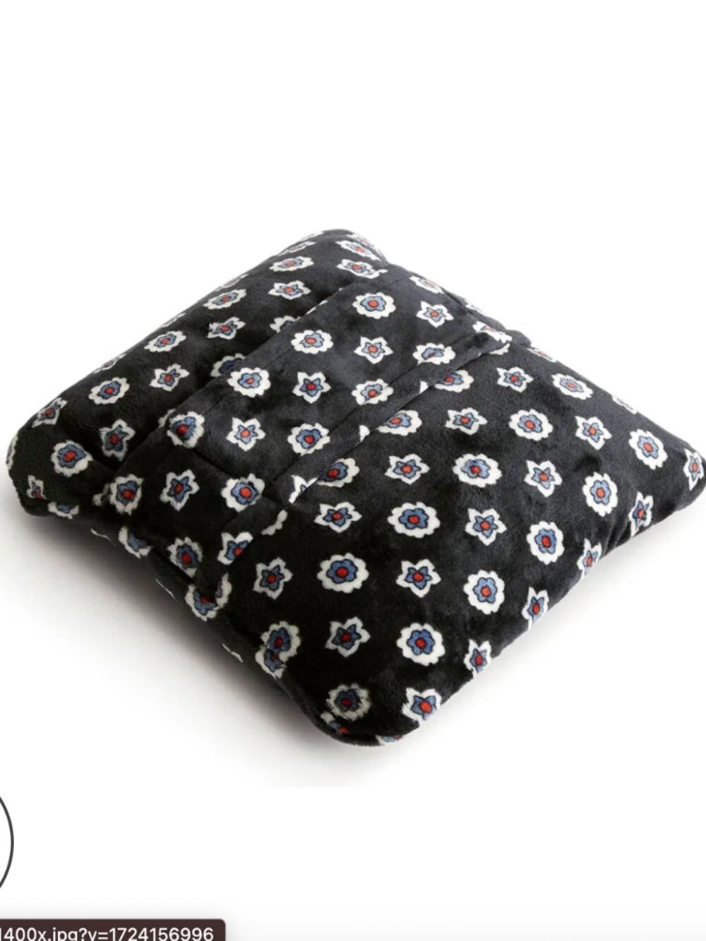 Vera Bradley Plush Travel Set Blanket and Neck Pillow - Mini Flower Dot - Picture 2 of 2